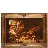 Gustave Surand, Parigi, 1860 - 1937 / I cristiani nella fossa dei leoni / Firmato Surand in basso a destra, oil on canvas