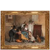 Gaetano Chierici, Reggio Emilia, 1838 - 1920 / La maschera VI / Firmato Chierici Gaetan al centro a sinistra, oil on canvas