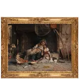 Gaetano Chierici, Reggio Emilia, 1838 - 1920 / La prediletta / Firmato Chierici Gaetano e datato 1881 a destra al centro, oil on canvas