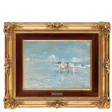 Francesco Paolo Michetti, Tocco di Casauria, 1851 - Francavilla al Mare, 1929 / Bambini sulla spiaggia / Firmato Michetti in basso a destra