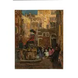 Beppe Ciardi, Venezia, 1875 - Quinto di Treviso, 1932 / Festa in piazza, il giorno della Marantega / Firmato B Ciardi in basso a sinistra, oil on canvas
