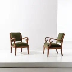 Senza titolo by A Pair Of Armchairs Attributed To M. Quarti, offered Mar 2024