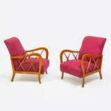 A Pair Of Armchairs Attributed To P. Buffa, Senza titolo