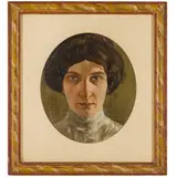 Antonio Schiaffino, Camogli, 1879 - Quarto, 1968 / Ritratto di signora / Firmato Schiaffino in basso a destra, oil on canvas