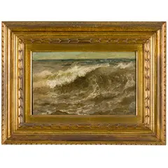 Susa, 1825 - Milano, 1909 / L'onda / Firmato B Giuliano in basso a destra by Bartolomeo Giuliano, oil on cartoncino telato, offered Mar 2024