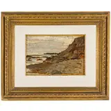 Alfredo Luxoro, Genova, 1859 - 1918 / Marina ligure / Traccia di firma in basso a destra, oil on tavoletta