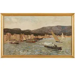 Sassari, 1858 - Genova, 1945 / Venduta costiera / Firmato A Figari in basso a sinistra by Andrea Figari, oil on canvas, offered Mar 2024