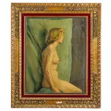 Francia, 1880 - 1963 / Nudo femminile in posa / Firmato M M Reol in basso a destra by Marie Marguerite Réol, oil on canvas, offered Mar 2024
