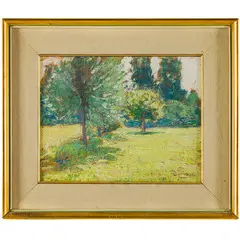 Genova, 1863 - Pianfei, 1950 / Estate / Firmato G Sacheri in basso a destra by Giuseppe Sacheri, oil on cardboard, offered Mar 2024