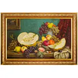 Boris Valentinovich Shcherbakov, San Pietroburgo, 1916 - Mosca, 1995 / Natura morta con frutta / Firmato B Shcherbakov e datato 88 in basso a destra, oil on cardboard