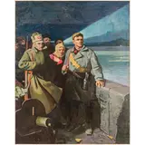 Yuri Evdokimovich Balykov, Pliskiv, 1924 - 2003 / Aspettando il segnale, oil on canvas
