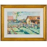 Olexa Oleksievich Shovkunenko, Kherson, 1884 - Kyiv, 1974 / Scorcio di villaggio / Firmato A Shovku in basso a destra