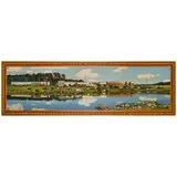 Aleksandr Burak, Sverdlovsk, 1921 - 1997 / Calda serata sul fiume / Firmato A Burak e datato 1985-87 in basso a / destra, oil on canvas