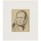 1921 - 1980 / Ritratto di signora / Firmato Melentjev O G, Sverdlovsk sul retro by Oleg Germanovich Melentjev, pencil on paper, offered Apr 2024