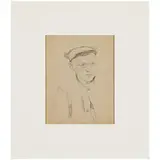 1921 - 1980 / Ritratto di ragazzo / Firmato O Melentjev, Sverdlovsk sul retro by Oleg Germanovich Melentjev, pencil on paper, offered Apr 2024