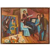Odessa, 1927 - 1999 / Concerto / Firmato Vlasov a sinistra by Volodymyr Grygorovych Vlasov, oil on canvas, offered Apr 2024