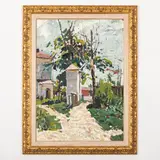 Grigoriy Stepanovich Vasetskiy, Novoivanovka, 1928 / Scorcio cittadino, oil on cardboard