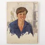 Olexandr Grigorovich Maksimenko, Vilkhovatka, 1916 - Kyiv, 2011 / Ritratto di un operaio / Datato 1967 in basso a destra