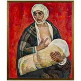 Kyiv, 1939 / Madre che allatta by Valentin Nikolaevich Rudometkin, oil on canvas, offered Apr 2024