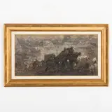 Danil Ivanovich Bezugly, Ivanivtsi, 1914 - Kyiv, 1977 / Battaglia sul Dnepr / Firmato D Bezugly in basso a destra