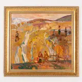 Vadim Ivanovich Odaynik, Odessa, 1925 - Kiev, 1984 / L'inizio della primavera / Firmato V Odaynik in basso a destra