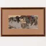 Tetyana Nylivna Yablonska, Smolensk, 1917 - Kyiv, 2005 / Studio del dipinto Il nemico sta arrivando