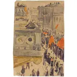 Olexa Oleksievich Shovkunenko, Kherson, 1884 - Kyiv, 1974 / Festa a Odessa / Firmato A Shov in basso a sinistra