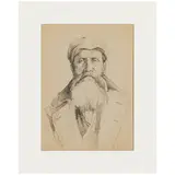 1921 - 1980 / Ritratto d'uomo con barba / Firmato O Melentjev, Sverdlovsk sul retro by Oleg Germanovich Melentjev, pencil on paper, offered Apr 2024