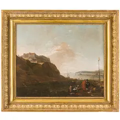Thomas Wijck, Veduta di porto nel Mediterraneo / Firmato in basso a sinistra: TWyck, oil on canvas