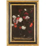 Andrea Belvedere, Vaso con garofani / Vaso con peonie, oil on canvas