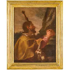 Antonio Arrigoni, San Rocco, oil on canvas
