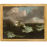 Matthieu van Plattenberg, Fortuna di mare, oil on canvas