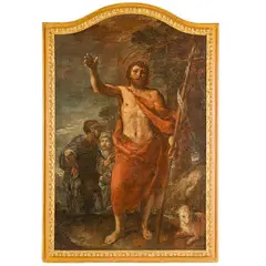 San Giovanni Battista by Ercole Graziani il Giovane, oil on canvas, offered May 2024