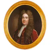 Godfrey Kneller, Ritratto di gentiluono, oil on canvas ovale