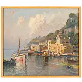 Nicolas De Corsi, Odessa, 1882 - Napoli, 1956 / Golfo napoletano / Firmato De Corsi in basso a destra, oil on cardboard