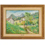 Carlo Aimetti, Bisuschio, 1901 - 1980 / Dintorni di Castiglione / Firmato C Aimetti in basso a sinistra