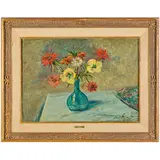 Carlo Aimetti, Bisuschio, 1901 - 1980 / Vaso di fiori / Firmato Carlo Aimetti e datato 960 in basso a destra