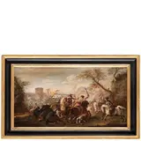 Francesco Graziani, Battaglia tra cavallerie europee, oil on canvas