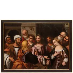 Rocco Marconi, Cristo nella casa di Marta e Maria, oil on canvas