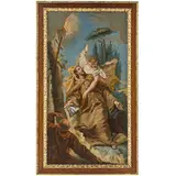 Bozzetto per la pala raffigurante l'estasi di san Francesco by Francesco Lorenzi, oil on paper applicata on panel, offered Jun 2024