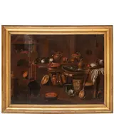 Gian Domenico Valentini, Scena di cucina, oil on canvas