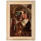 Giovanni Domenico Cignaroli, Bozzetto per la pala del Redentore e santi della SS. Trinità a Crema, oil on canvas