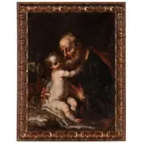 Giuseppe Antonio Pianca, San Giuseppe con il Bambino, oil on canvas