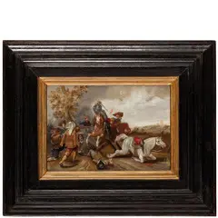 Jan Martszen de Jonge, Scena di battaglia, oil on panel