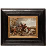 Jan Martszen de Jonge, Scena di battaglia, oil on panel