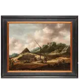 Pieter de Molijn, Paesaggio con pescatori, oil on panel