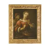 Felice Boselli, Donna morsa da un granchio, oil on canvas