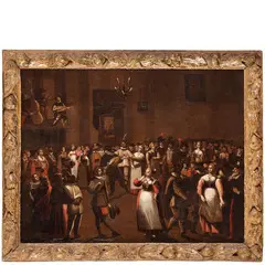 Festa danzante by Alessandro Piazza, oil on canvas, offered Jun 2024