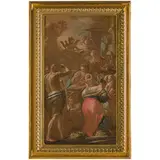 Francesco Narici, Modelletto della pala raffigurante l'Adorazione dei pastori della chiesa dell'Ave Gratia Plena a Marcianise, oil on canvas
