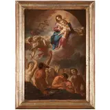 Paolo de Matteis, Bozzetto raffigurante la Madonna con il Bambino e le anime purganti, 1710 circa